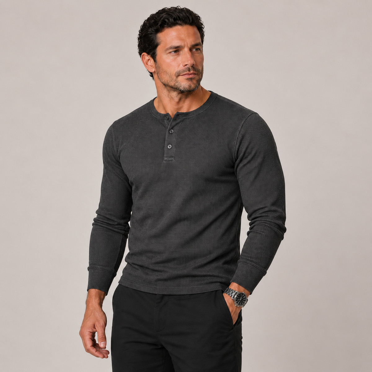 Subvert Long Sleeve Henley