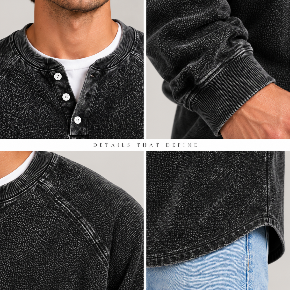 Subvert Vintage Washed Henley