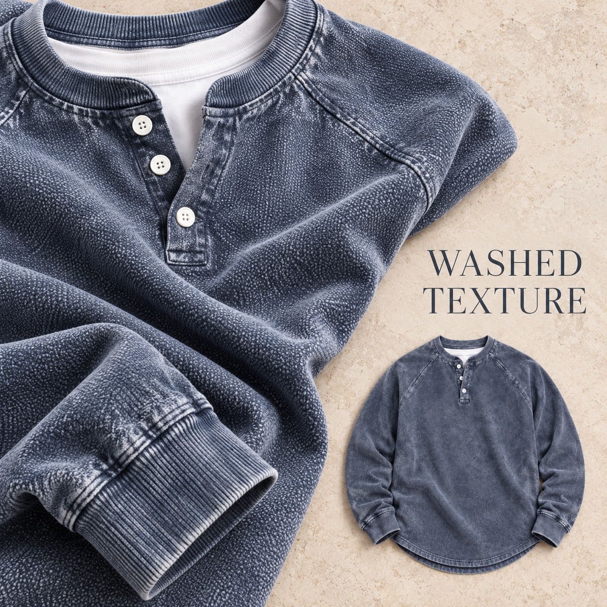 Subvert Vintage Washed Henley