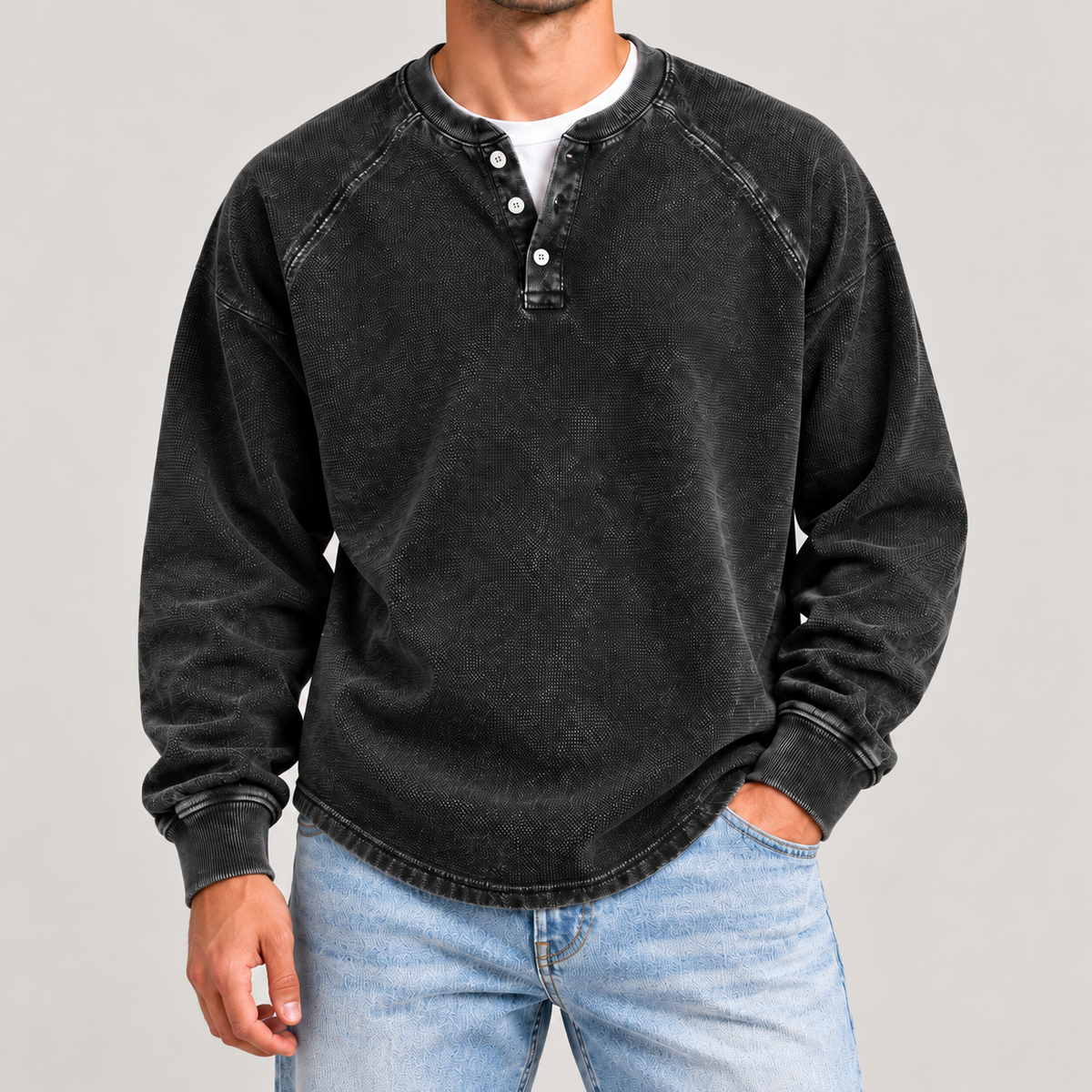 Subvert Vintage Washed Henley